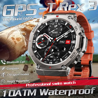 GPS Original T-Rex 3 Watch 10ATM Waterproof Smartwatch Men Swim Clock 500mA battery 170+ Sport Modes BT HD Call Watches 2025 New