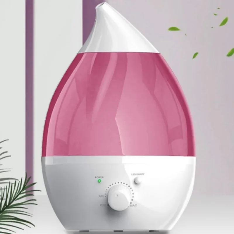 1.3L Air Humidifier  Essential Oil Diffuser Purifier Mist Maker Knob Adjustment Large Spray 7 Color Lights   Bedroom