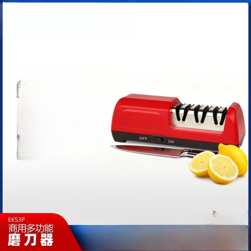 Knife sharpener Electric commercial multi-functional diamond three-stage fast knife sharpener Household knife sharpener
