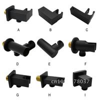 Black Brass Handheld Shower Spray Head Holder Bracket Bathroom Toilet Bidet Hand Sprayer Bracket With/ Without Outlet Connector