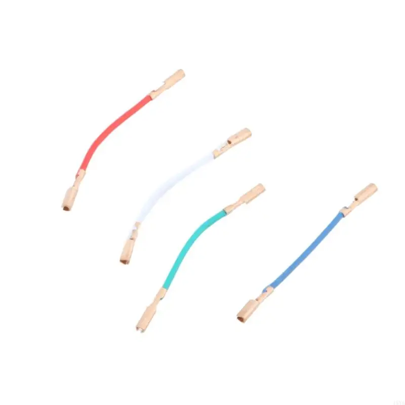 15YA 4Pcs/set Phonograph Cartridge Connecting Cable Lines 4cm Length Turntable Headshell Wires