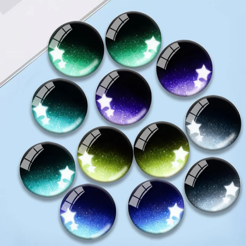 12pcs 6 pairs Bling Dragon Eyes Cat Eye Toys 8mm 10mm 12mm 14mm 16mm 20mm Handmade Photo Glass Cabochons DIY Making Accessories