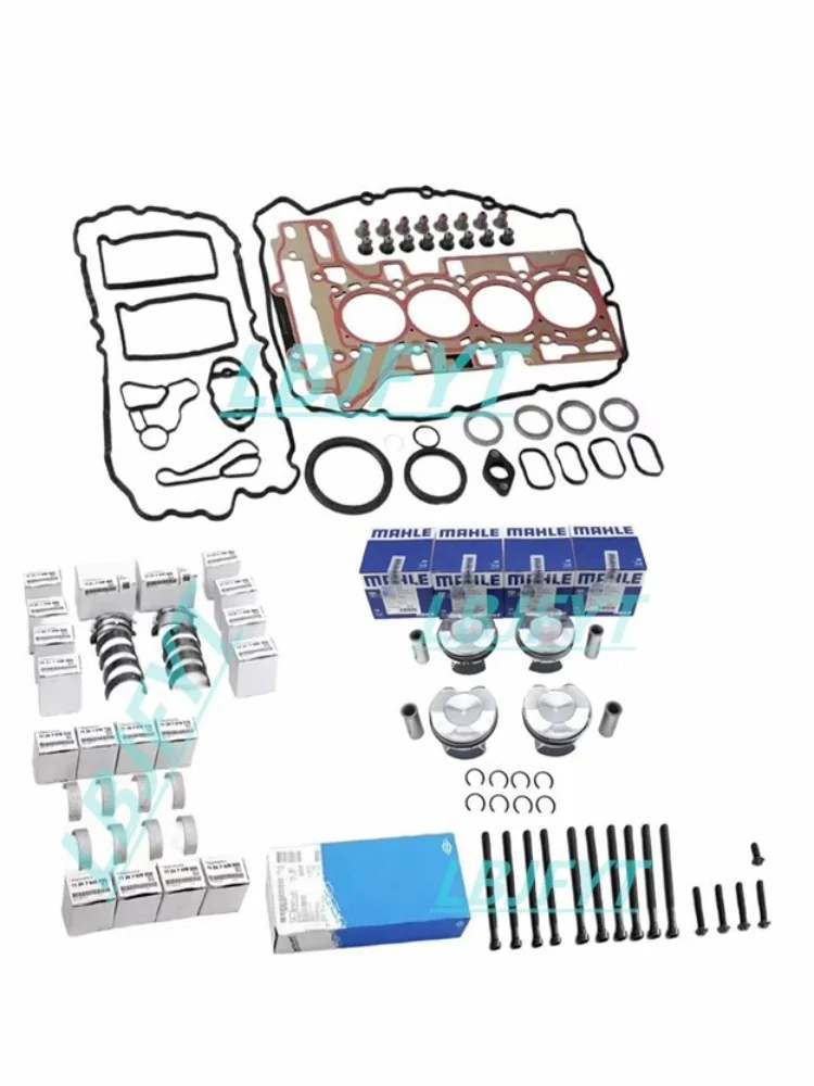 Engine Overhaul Pistons Gasket Kit CR 11:1 For BMW F10 E84 F25 320i F30 F32 N20 11258616461 11257594453 11257640168 11257618814