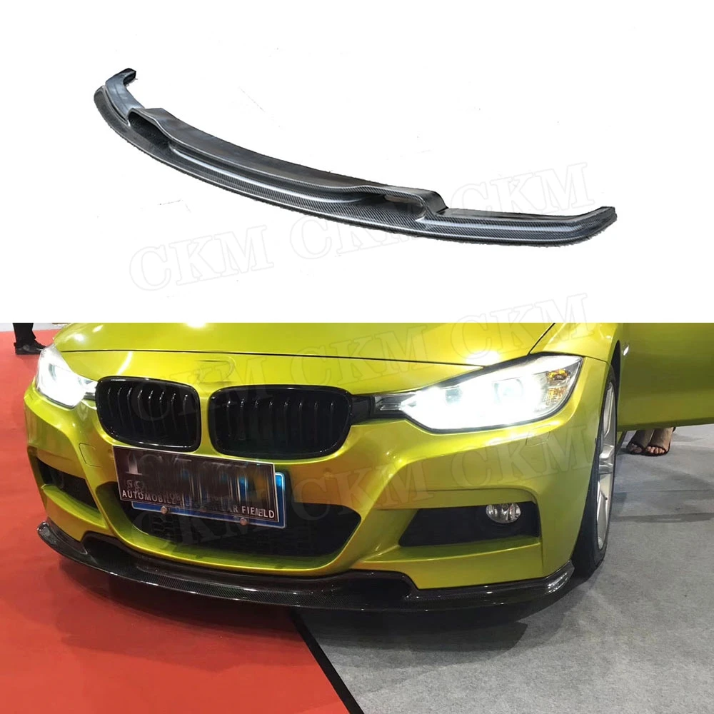 

3 Series Carbon Fiber Front Lip Spoiler for BMW F30 F35 M Sport 320i 325i 328i 330i 335i 2012-2018 V Style Bumper Chin Guard