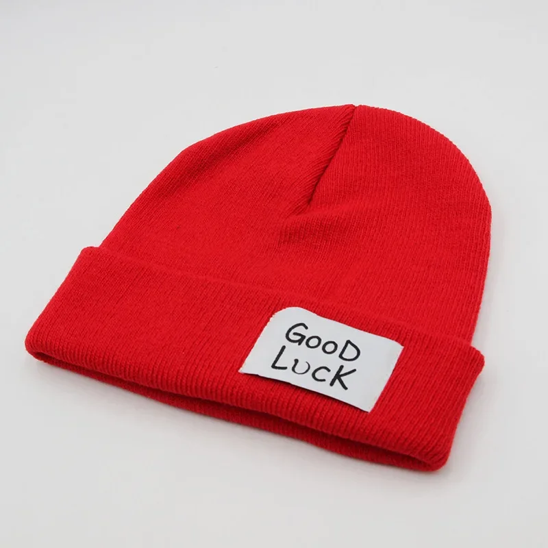 Anime Good Luck Beanie Wool Knitted Hat Cosplay Winter Red Hip Hop Ski Bonnet Caps Unisex Accessories