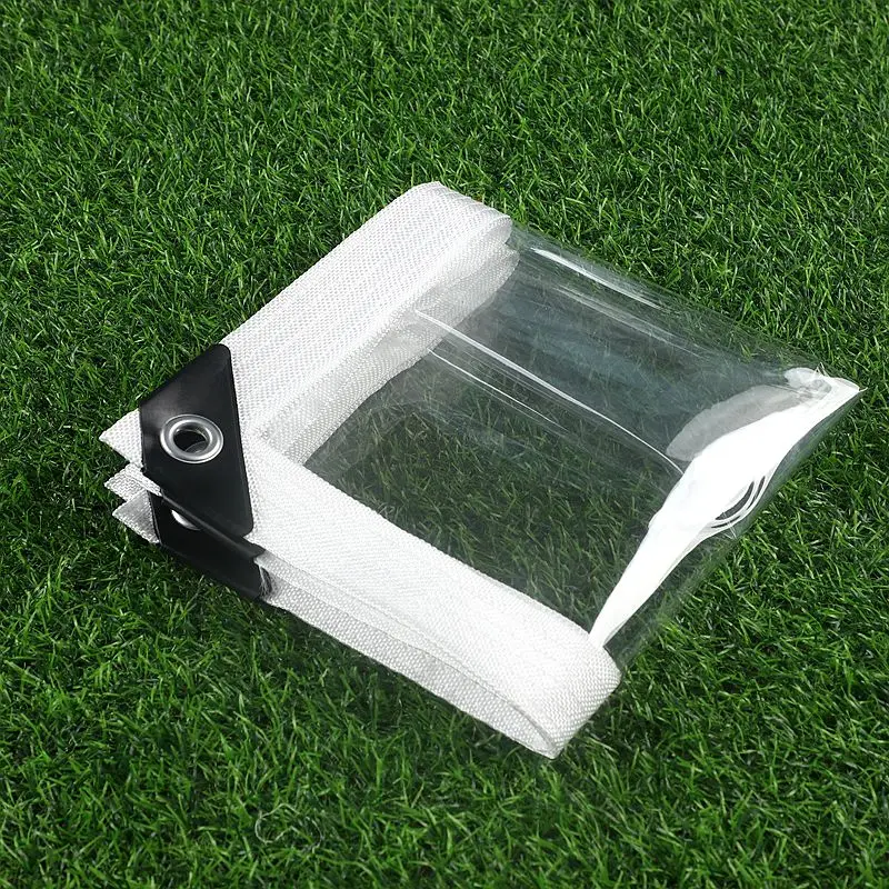 0.55mm 99.9% Transparent PVC Tarpaulin Camping Waterproof Cloth Plant Cover Cloth Outdoor Tarpaulin
