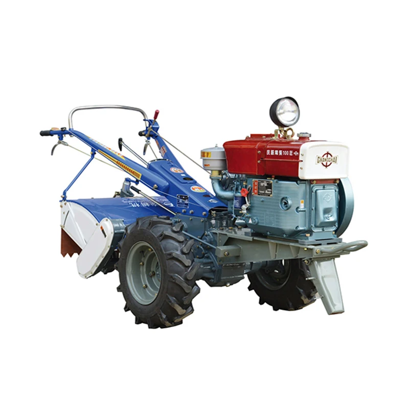 Newest Multifunctional VOWO-221 22HP 2 Wheel Chinese Walking Hand Tractor / mini walking tractor / farming walking tractor