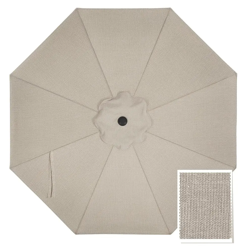 

Olefin 5-Year-Non-Fading Only Replacement Umbrella Canopy-9Ft,Antique Beige