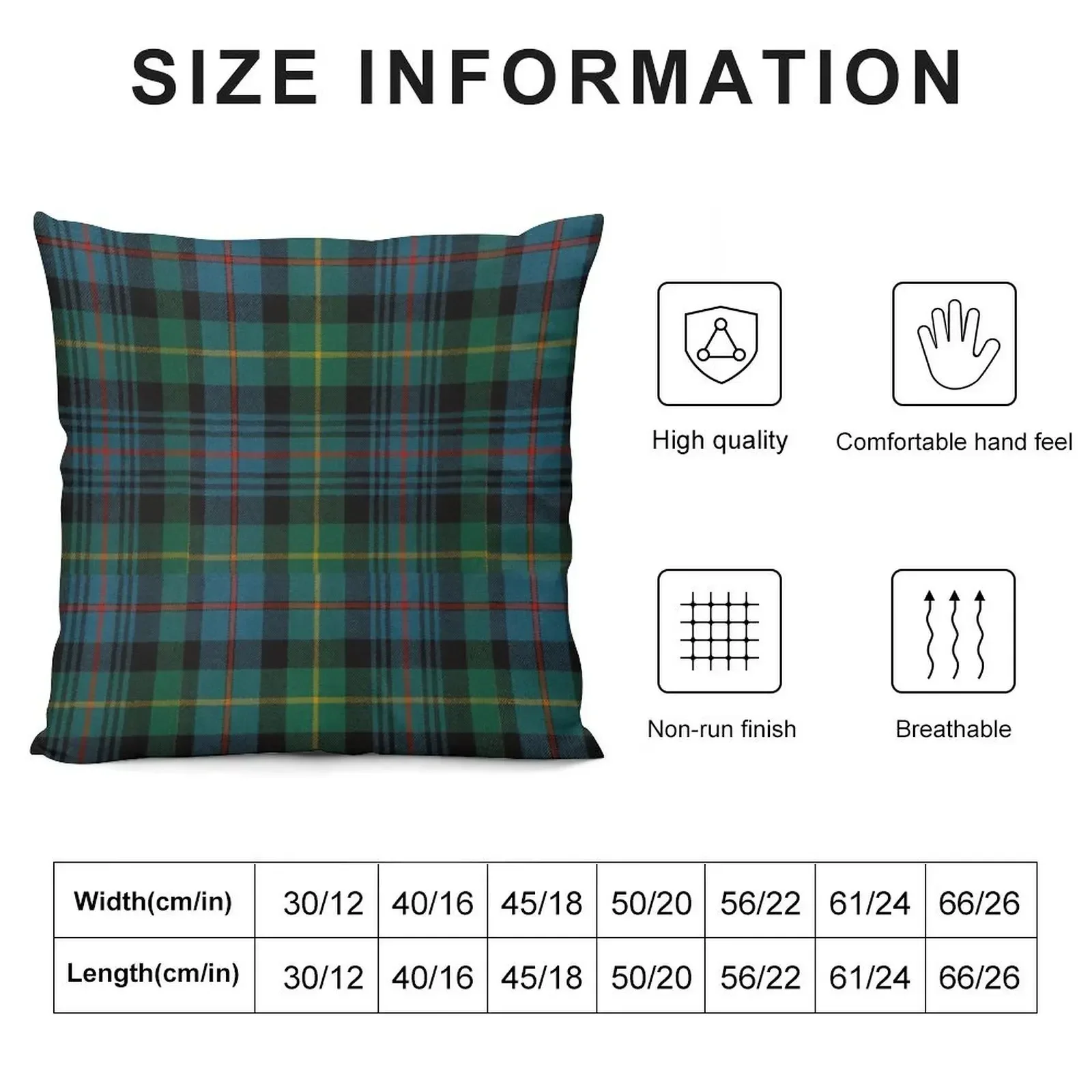 Tartan Green Throw Pillow Decorative pillowcase Christmas Pillows Cushion Cover Luxury pillow