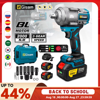 Gisam 2000N.M Torque Brushless Electric Impact Wrench 1/2 inch Screwdriver Cordless Electric Wrench For Makita 18V Battery Pin