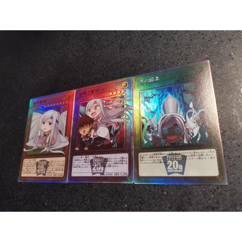 DIY Yu-Gi-Oh! Kisara Paladin of White Dragon Dragon's Fighting Spirit Anime Peripheral Game Collection Card Holiday Gift