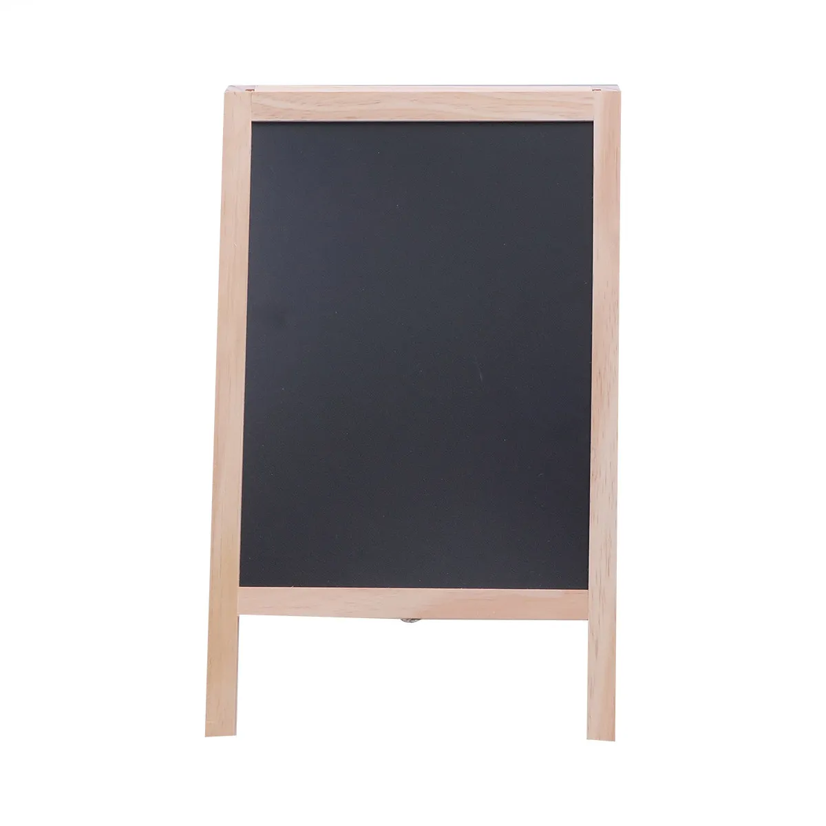 1Set Natural Wood Mini Blackboard 25x40cm Easel-Style Message Board for Children Writing Food Signage Table Numbering Party