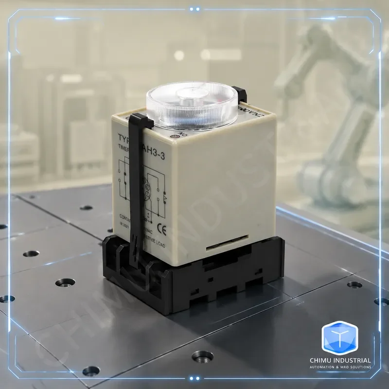【CHIMU INDUSTRIAL】 for ST3PA AH3-3 DH48S Relay Base PF085A 8 Pin Round Socket with Hook DC AC