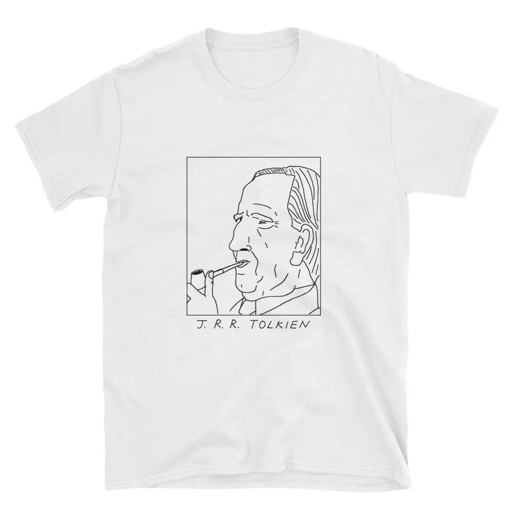 Badly Drawn Authors J R Tolkien T Shirt FREE Worldwide Delivery