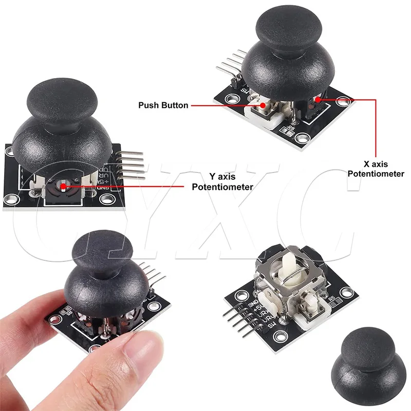 1-10PCS KY-023 Dual-Axis XY Joystick Module Higher Quality PS2 Joystick Control Lever Sensor Rated 4.9 /5