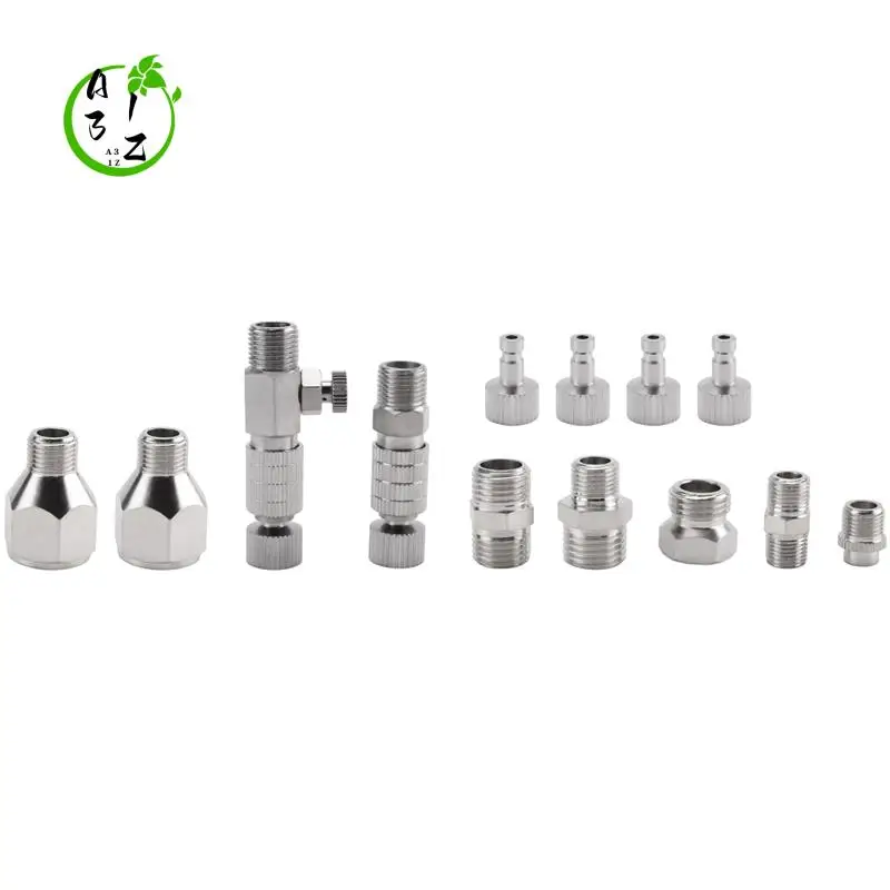 

A31Z-15Pcs Airbrush Adapter Set Airbrush Quick Release Coupling Disconnect Adapter Kit Fitting Connector Set Female Connector