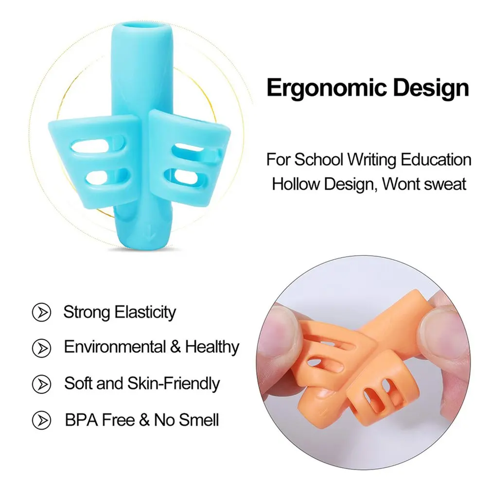 子供のための手書きグリップ,就学前の早期学習,教育,学用品,鉛筆,ライティングツール,4個。