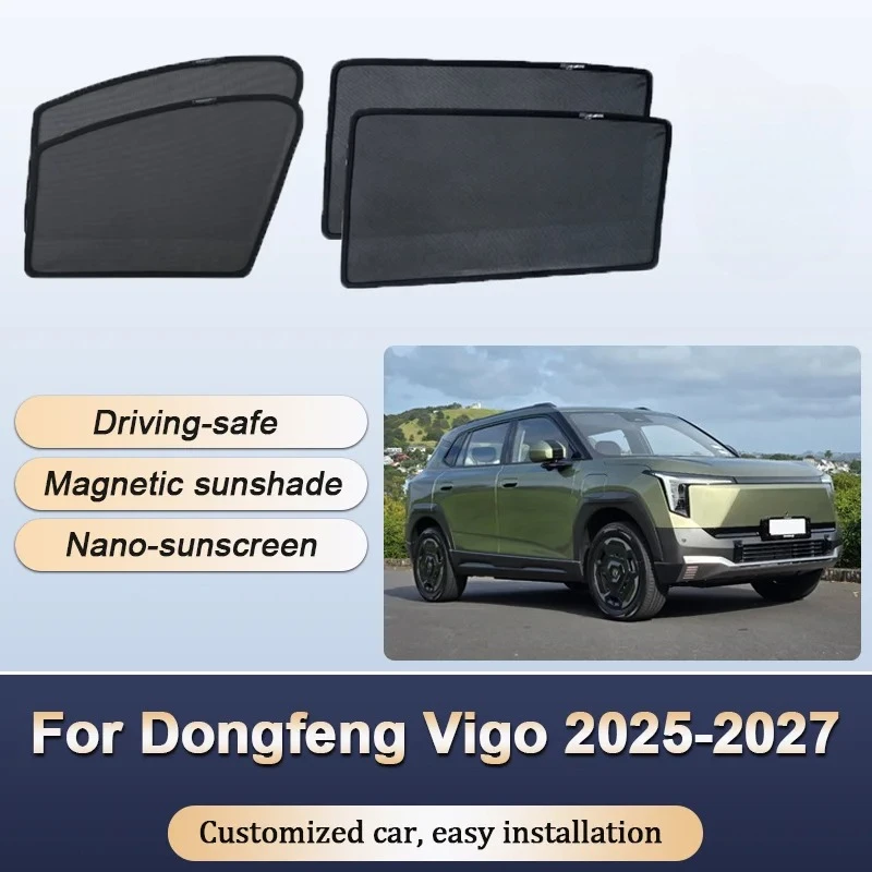 Sun Shades For Dongfeng Vigo Evolute i-JOY Nammi 06 2025-2027 Sunshades Heat Insulation Curtains Privacy Visors Car Accessories