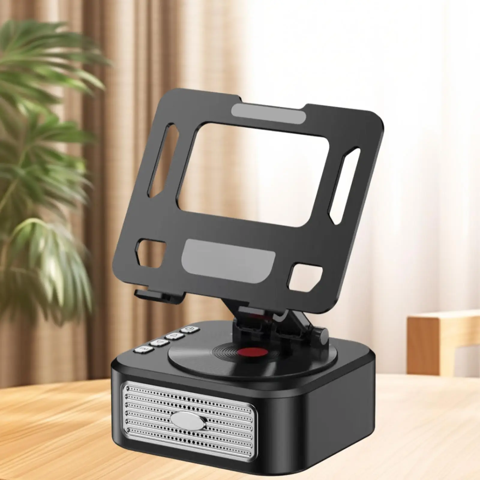 Tablet Stand Holder 360° Rotation with Good Sound Quality Portable Speaker