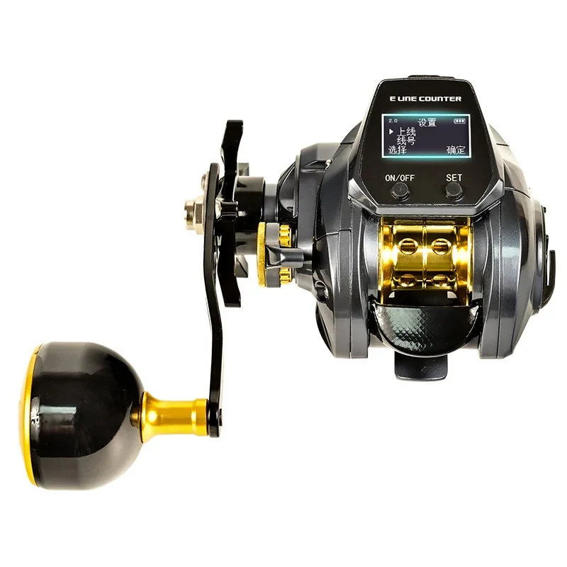 Digital water drop wheel with unloading large screen backlight counting ship fishing wheel