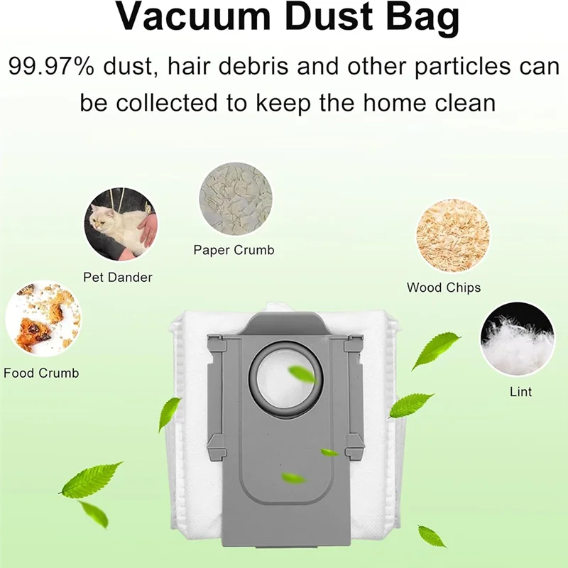 THIVN-20 Pcs Accessories Kits Replacement Parts For Roborock Saros Z70 Vacuum Cleaner Filter Mop Cloth Dust Bag Side Brush