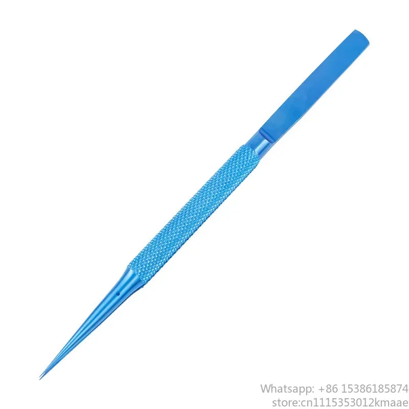 Vequyn Titanium Alloy Manual Microscopic Tweezers Ophthalmic Double Eyelid Surgery Medical Instruments Straight/Curved Heads