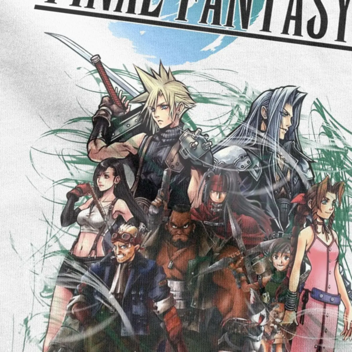 Summer Vintage Final Fantasy VII Collage for Men Women T Shirts Final Fantasy 7 Game Funny Tees T-Shirt Cotton Unique Clothing