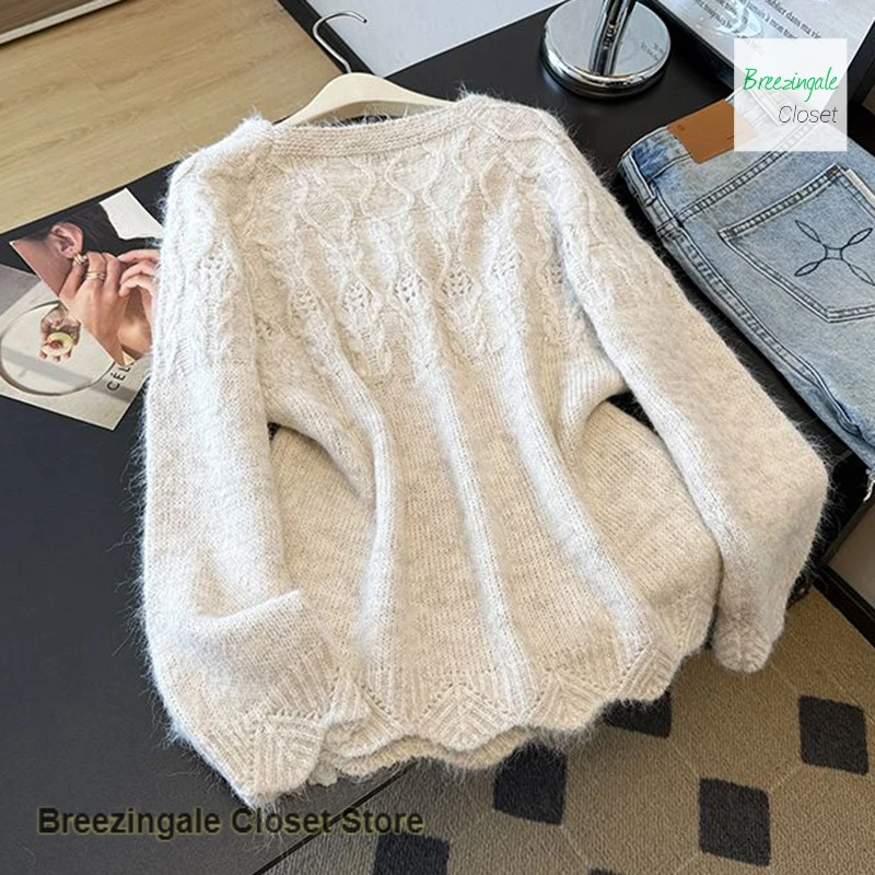 الفرنسية العطاء الدانتيل ربطة القوس فيونكة متماسكة جوفاء ثلاثي الأبعاد زهرة سترة المرأة الخريف والشتاء جديد السترة سترة سميكة