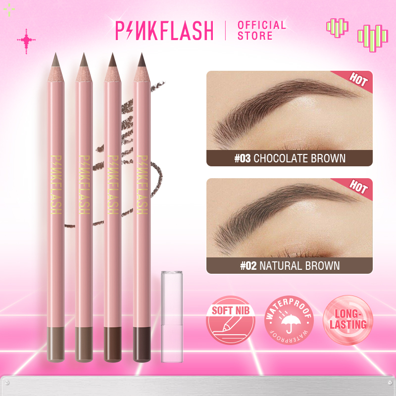 PINKFLASH Waterproof Natural Eyebrow Pencil Lasting Ultra Fine Eyebrow Enhancers Eye Brow Tattoo Liner Pen Tool Makeup Cosmetics