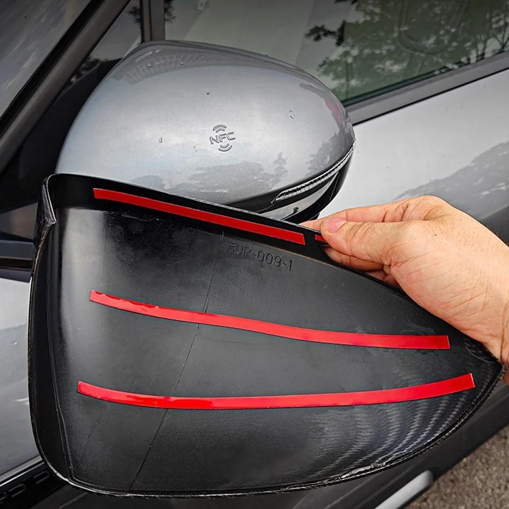 لمازدا 6e EZ-6 J90A 2024 ~ 2026 2025 ألياف الكربون سيارة مرآة الرؤية الخلفية الغطاء الواقي المضادة للخدش تعديل الملحقات #5