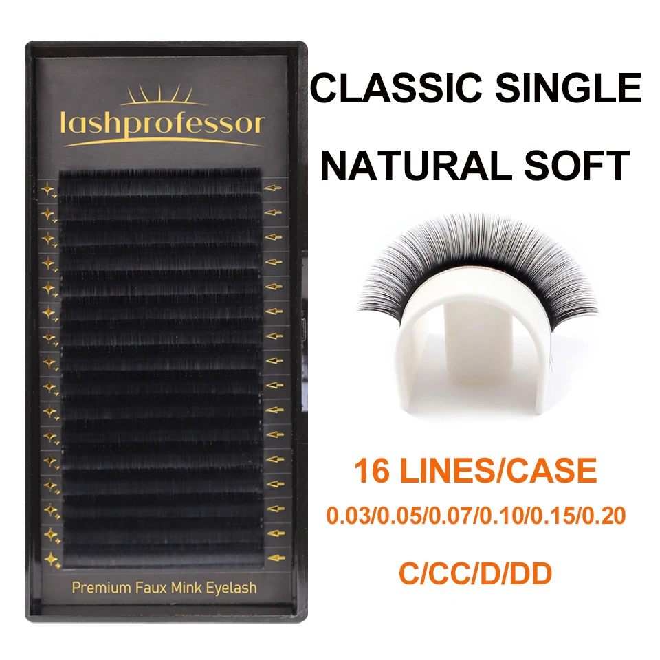 16Rows Eyelash Extensions Individual 5-20mm Faux Mink Russian Volume Lashes Black Cashmere Eyelashes For Extension Makeup Cilia