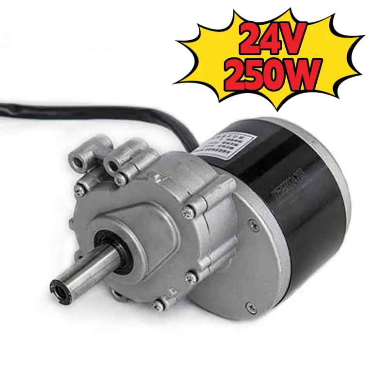 

Wovpower 24V 250W Electric Wheelchair Brushed Gear Motor, 120RPM High Torque DC Motor with Low Noise