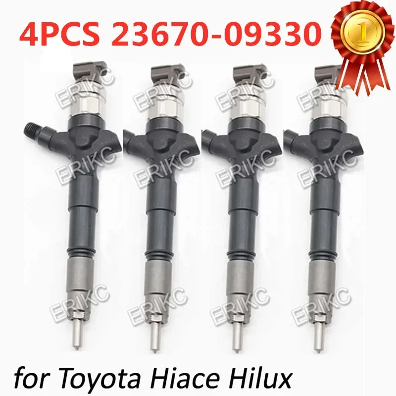 4PCS 23670-09330 Common Rail Injector 095000-8290 Diesel Parts Injector Set for Toyota Hilux Fortuner 1KD-FTV 23670 09330