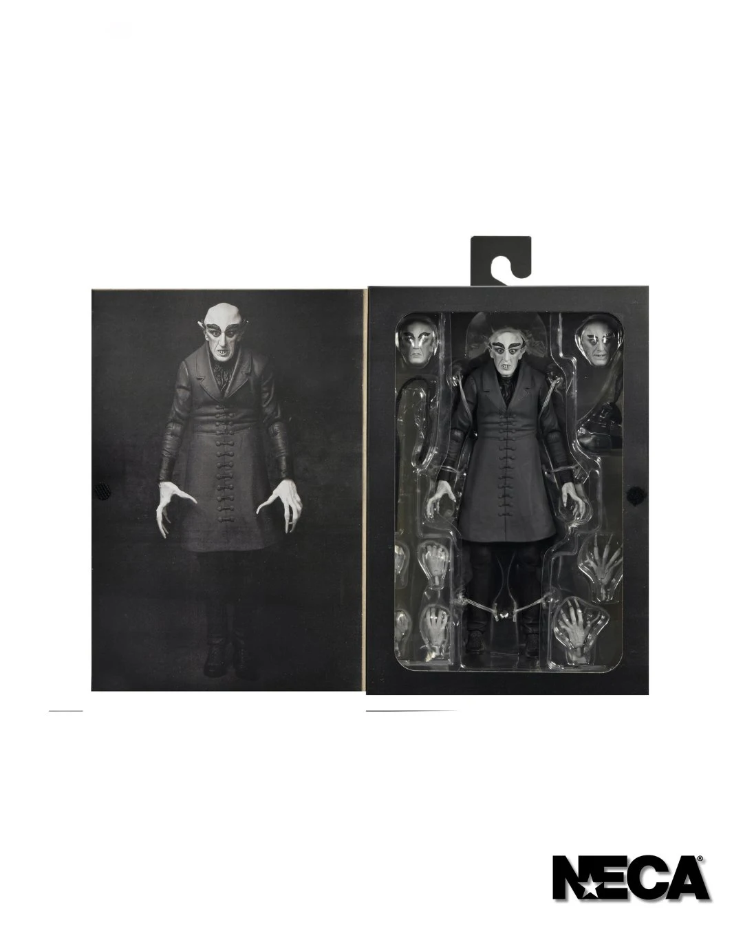 NECA Nosferatu Ultimate Count Orlok 7” Scale Action Figure (Black and White) Horror Toys Model Doll