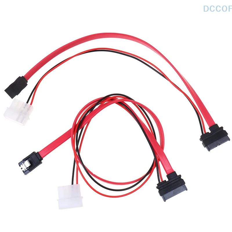 7 + 6 Pin Slimline SATA Cable for Slim Laptop SATA DVD CD-RW Adapter Cable