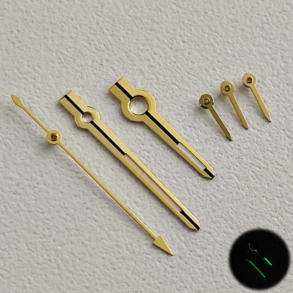 Quadrante VK63 da 29 mm quadrante in oro verde lancette VK63 adatte per movimento al quarzo VK63VKK63A quadrante VK63 lancette VK63 accessori per orologi