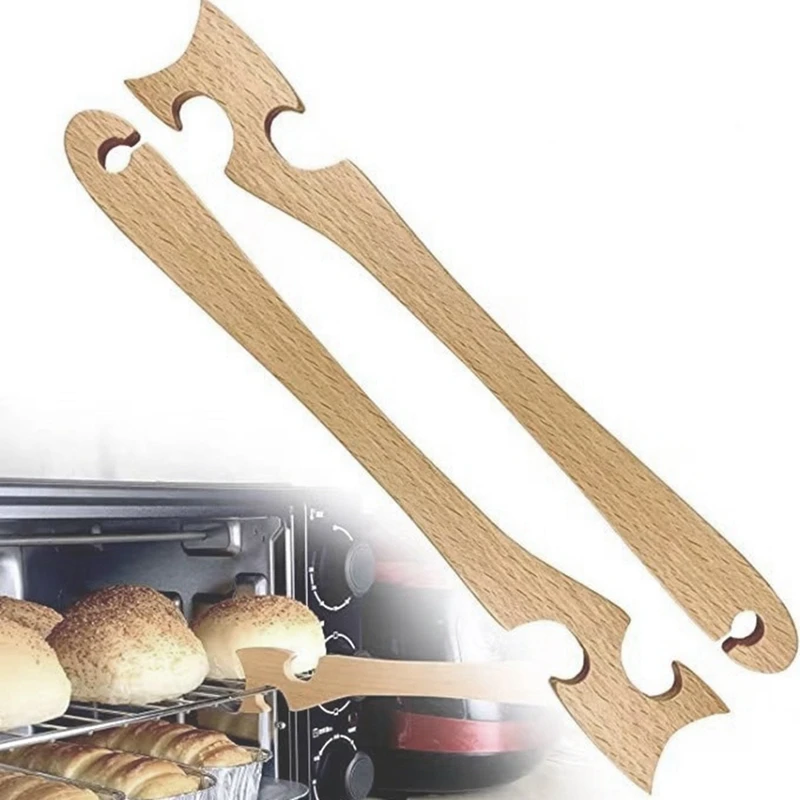 Oven Rack Puller,Oven Accessories Are Made Of Wood And Smooth,Rack Hook For Oven Has Enough Length Of Handle