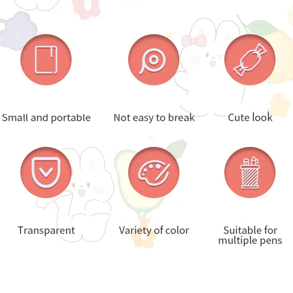 Candy Shape Candy Correction Tape Rabbit Quick Dry Cute Covering Tape Creative Cute Error Correction Tape Office Supplies