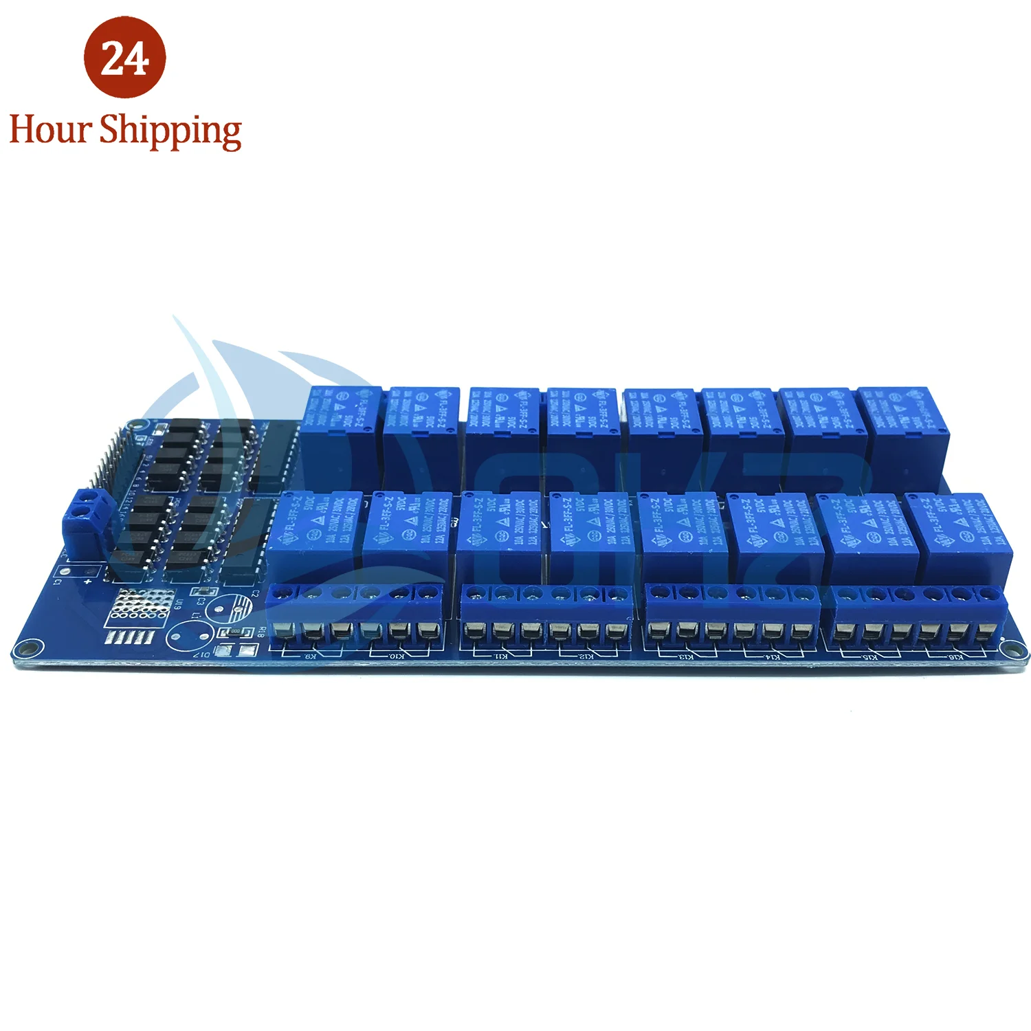 5V 12V 16 Channel Relay Module Smart Expansion Board W/ Optical Coupler Control Wifi Relay Output 16-way Relay Modul for Arduino