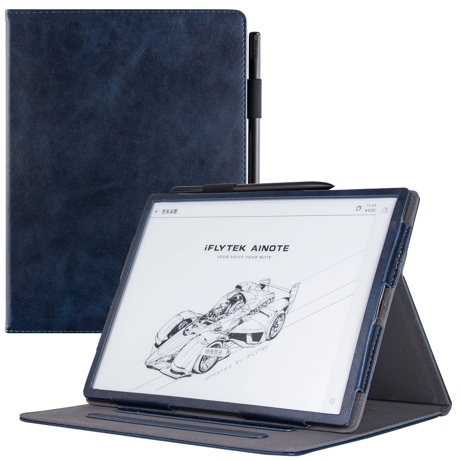 

Чехол для iFlytek AINOTE 2 10.65 дюймов с подставкой для просмотра под разными углами | Чехол из искусственной кожи с функцией автоматического перехода в режим сна/пробуждения и креплением для стилуса