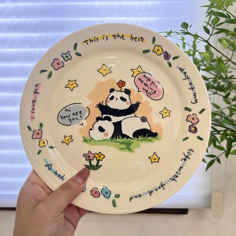 

Cute Panda Cerc Rice Bowl Dining Utensils Set Personalized New Model Adult And Child Friendly Meal Time entials
