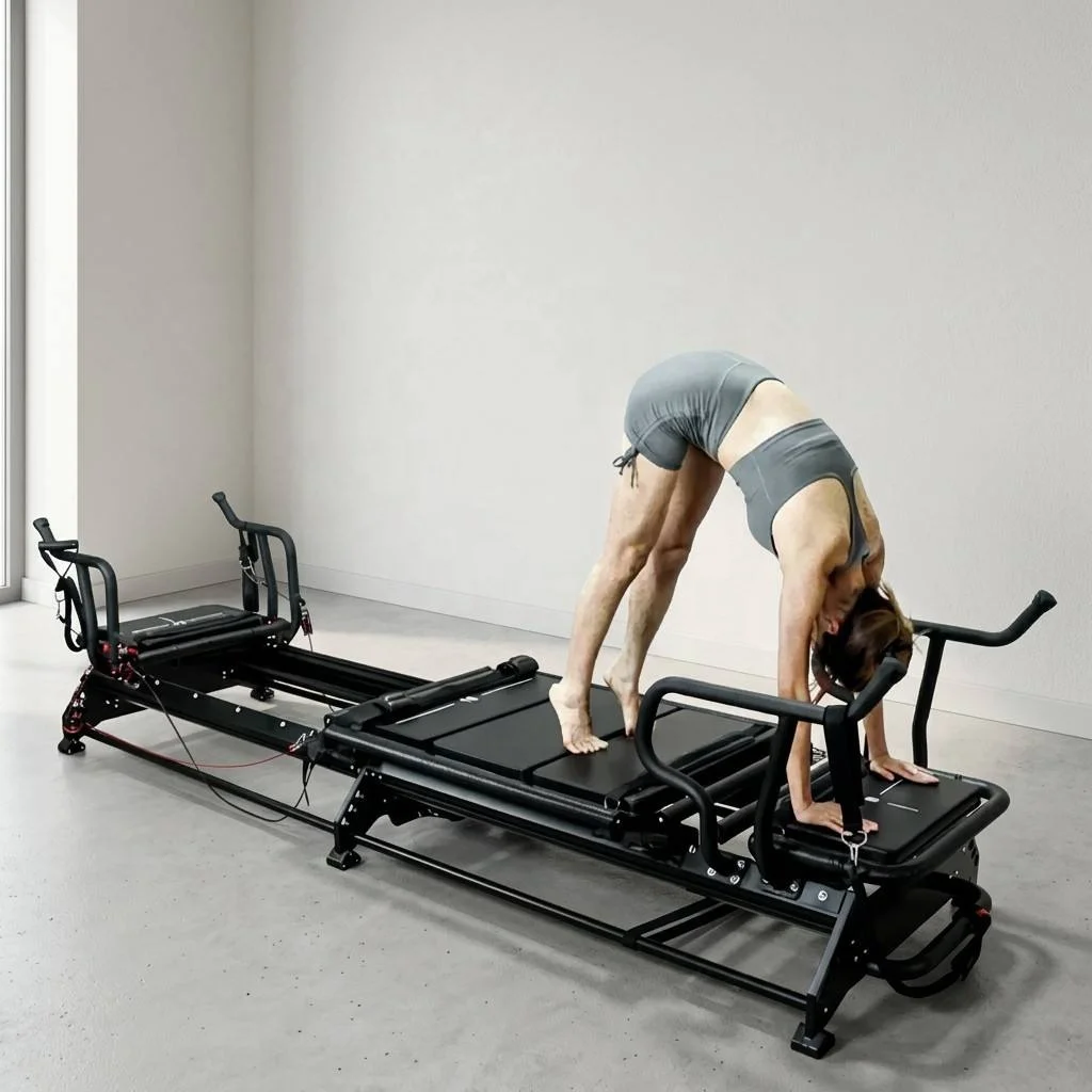 Megaree Megaformer Pilates Classes Core Precision Reformer Machine Mega Gym Aluminum Alloy Black Core Bed for Sale