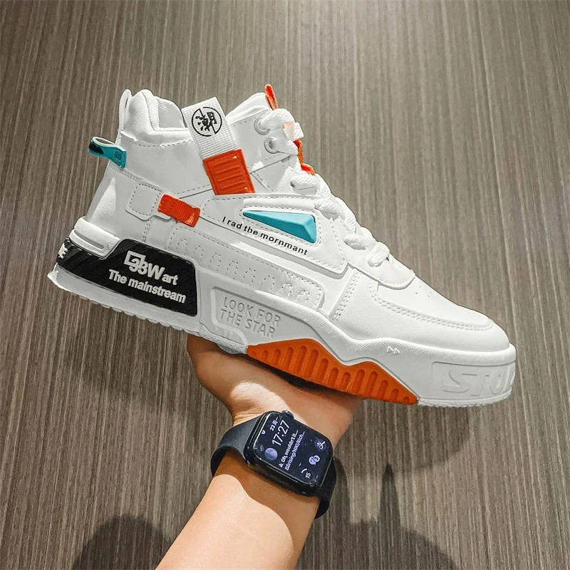 

Модная мужская повседневная обувь, удобные спортивные кроссовки, кожаные мужские ботинки, обувь на платформе, износостойкие кроссовки, мужская Вулканизированная обувь