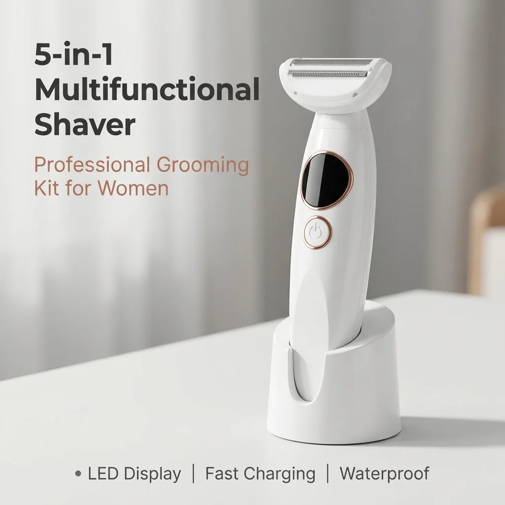 Epilateur-electrique-5-en-1-pour-tout-le-corps-appareil-d'epilation-etanche-rechargeable-par-type-c-appareil-d'epilation-intime-avec-affichage-numerique
