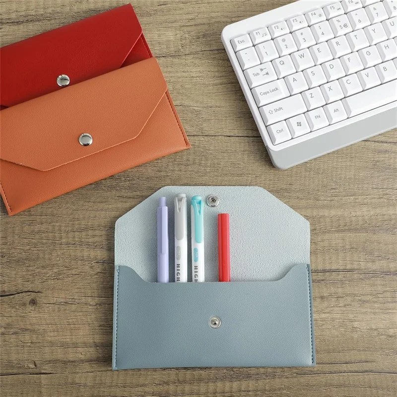 3Pcs PU Leather Cash Envelopes, Waterproof Money Envelopes Reusable Cash Wallet Bags Budget Envelopes