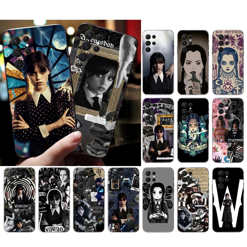 

Phone Case For Samsung S25 S24 S23 S22 S21 S20 Plus S24 S23 S22 S21 S20 Ultra S21 S20 FE Wednesday TV