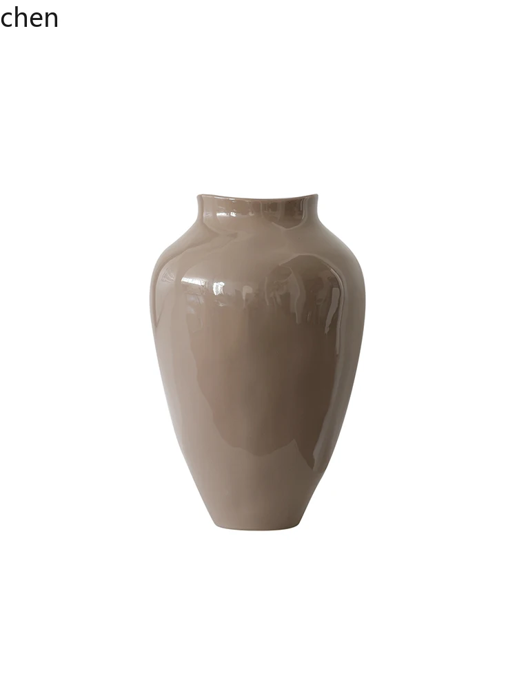 LXC medieval Nanyang style ceramic vase home living room decoration porch hydroponics retro ornament