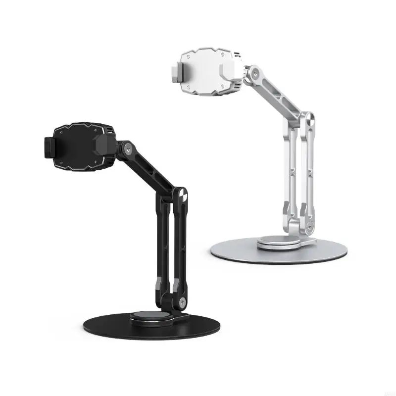 

652F Phone Stand Height Adjustable 3Axis 360°Rotary Cellphone Tablet Holder Lazy Bracket SemiConductor Cooling Stand