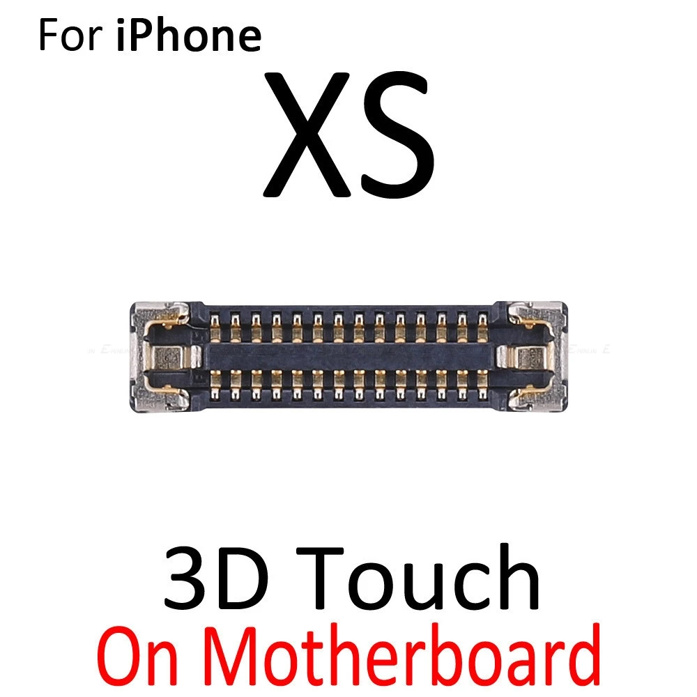 2pcs\\lot Inline FPC Connector For iPhone X XR XS Max LCD Display 3D Touch Screen On Logic Motherboard Flex Cable Mian Board