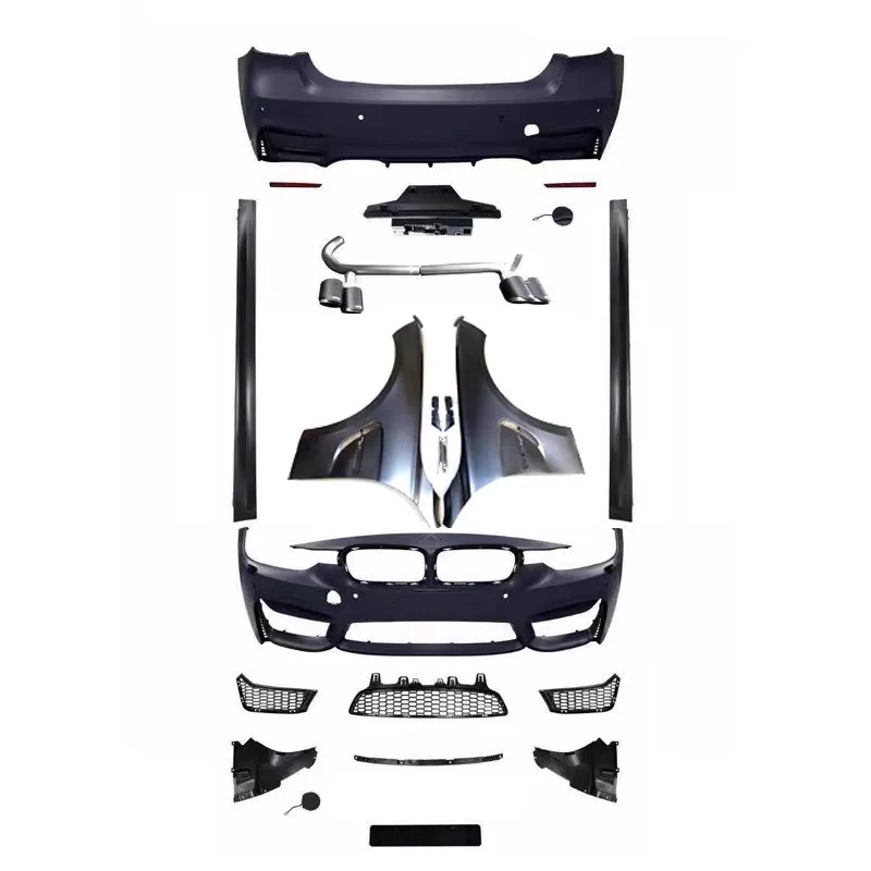 

Car Body kit for BMW 3 Series F30 F35 13-19 Modified Front Bumper Rear Bumper Side skirt Fender Tail throat Grille
